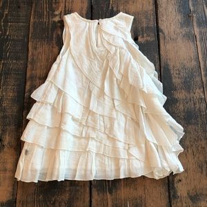 Wheat Ivory Ruffle Dress